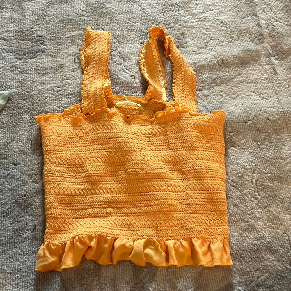 Boutique smocked crop top